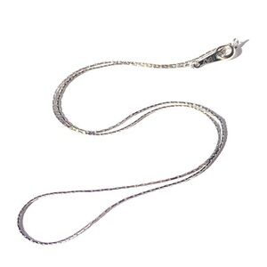 Vintage 90s 18K White Gold Plated Delicate Feminine Necklace